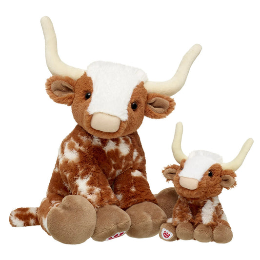 Longhorn Cow Stuffed Animal &amp; Mini Beans Gift Set | Build-A-Bear® - US 7776