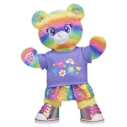 Rainbow Stripes Teddy Bear Skirt Gift Set | Build-A-Bear - US 5532