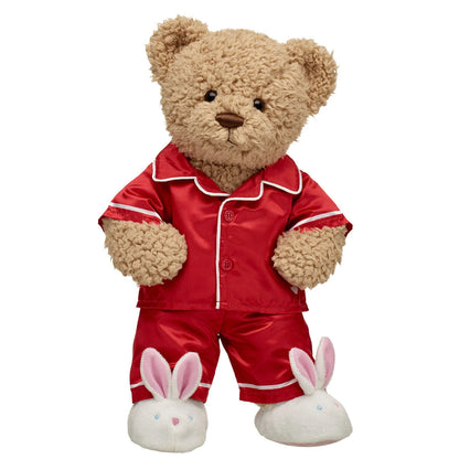 Timeless Teddy Bear Red Satin Pajama Gift Set| Build-A-Bear® - US 3277