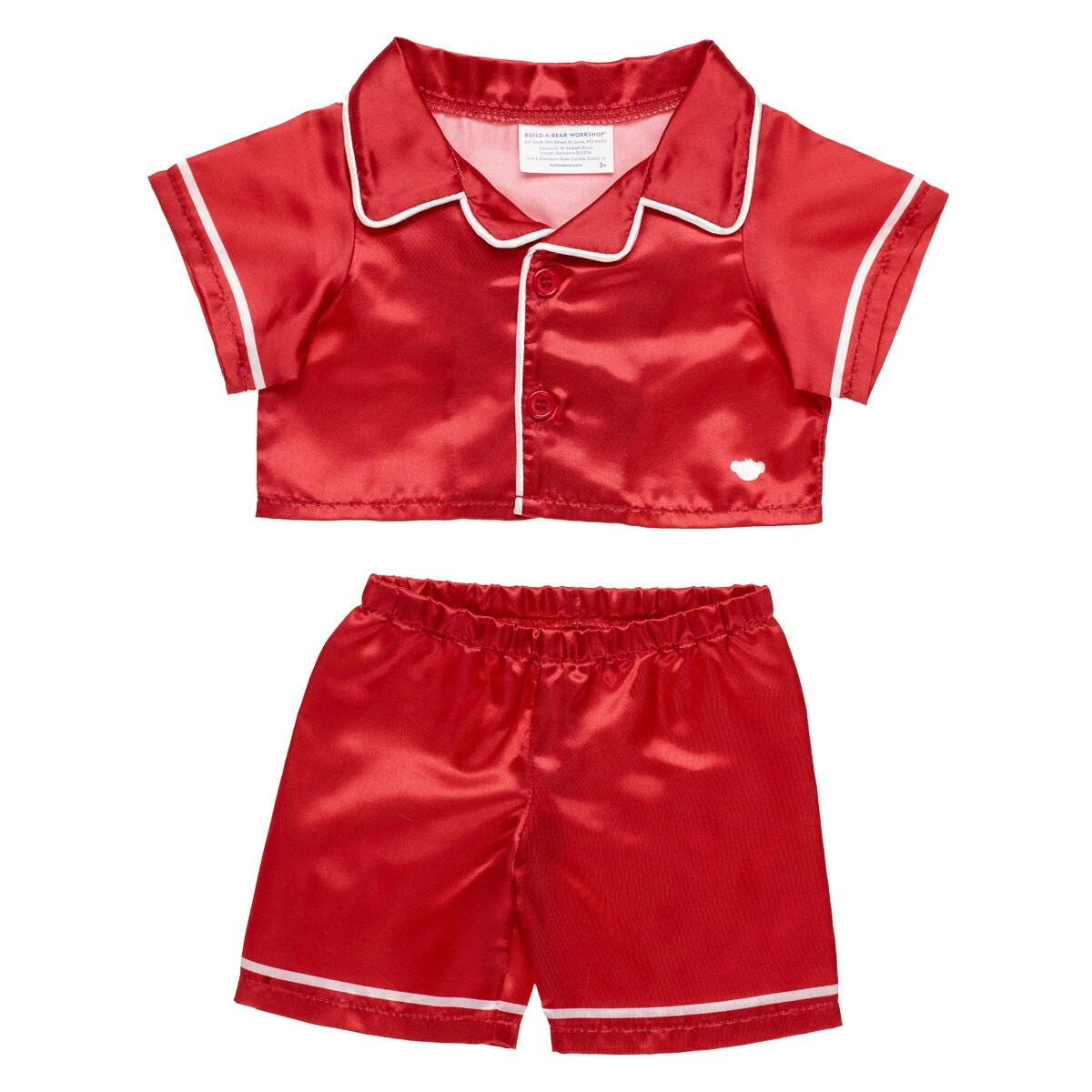 Timeless Teddy Bear Red Satin Pajama Gift Set| Build-A-Bear® - US 3277
