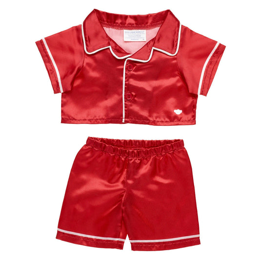 Red Satin PJs Set for Plush Toys | Build-A-Bear® - US 8347