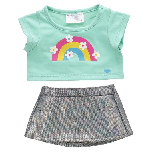 Kabu™ Rainbow Tee &amp; Skirt Set for Plush Toys | Build-A-Bear® - US 5977