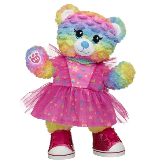 Rainbow Party Teddy Bear Star Dress Gift Set | Build-A-Bear® - US 0020