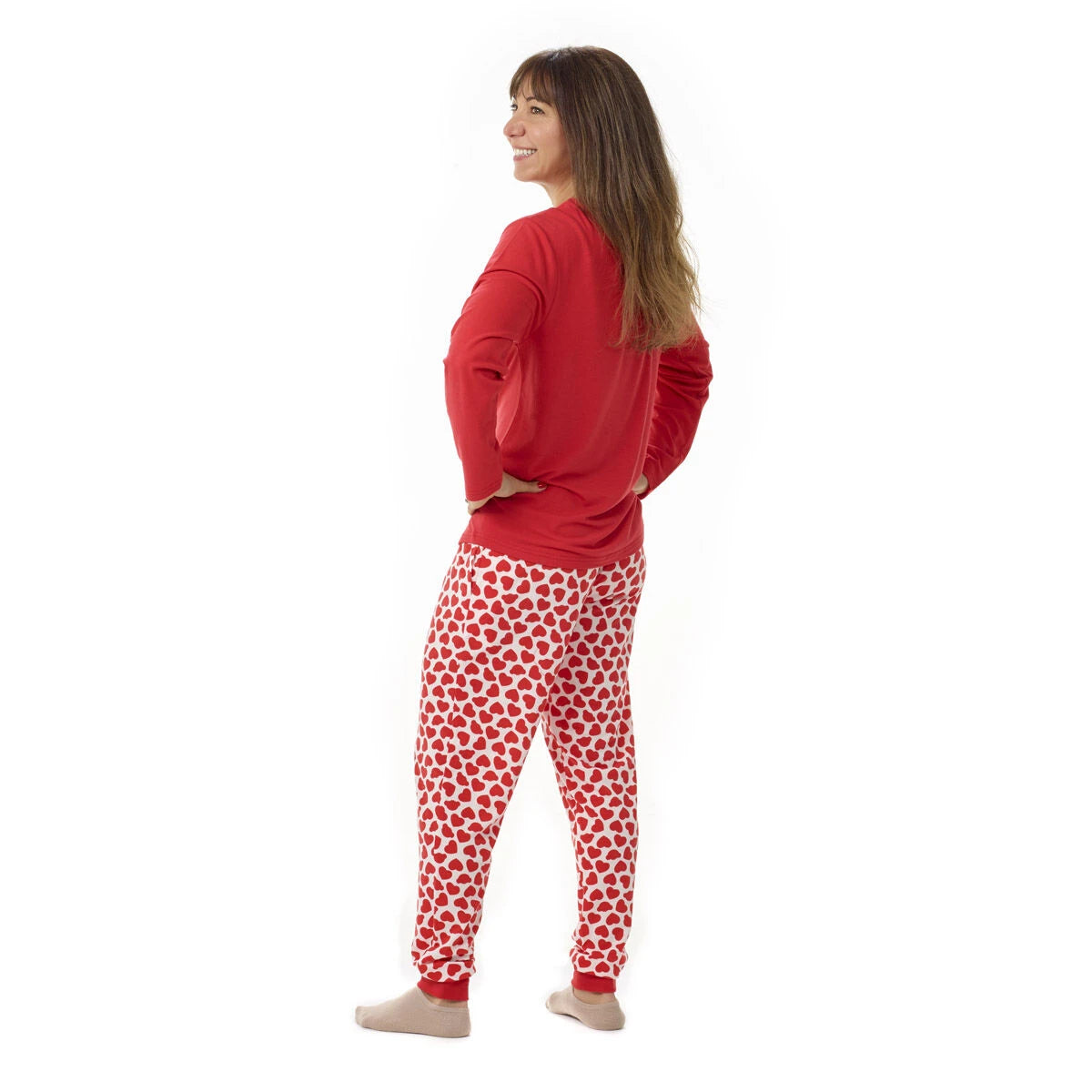 Build-A-Bear Pajama Shop™ Red Hearts PJ Pants - Adult - US 3326