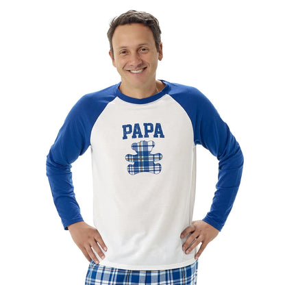Build-A-Bear Pajama Shop™ Papa Bear Raglan Top - Adult - US 2510