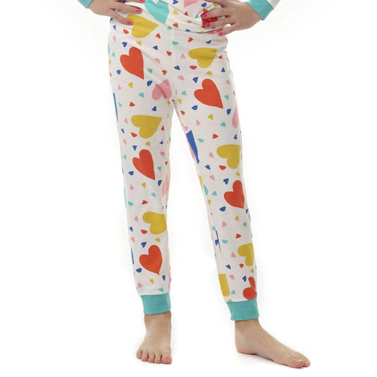 Build-A-Bear Pajama Shop™ Colorful Hearts PJ Pants - Toddler and Youth - US 7155