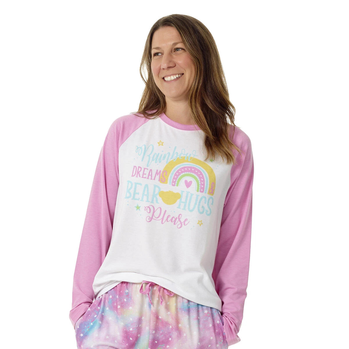 Build-A-Bear Pajama Shop™ Rainbow Dreams &amp; Bear Hugs Please PJ Top - Adult - US 4617