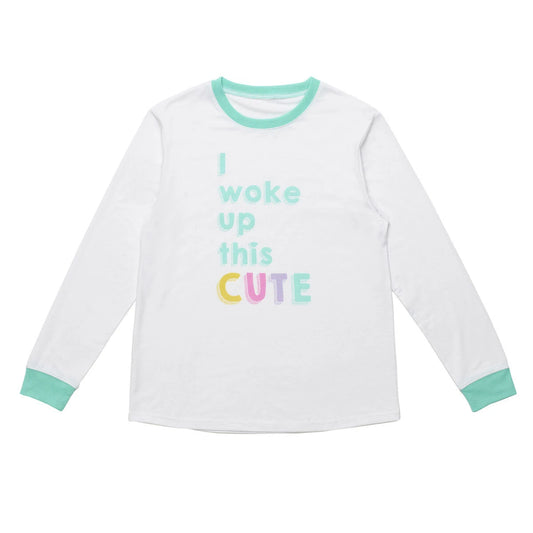 Build-A-Bear Pajama Shop™ "I Woke Up This Cute" PJ Top - Adult - US 6570