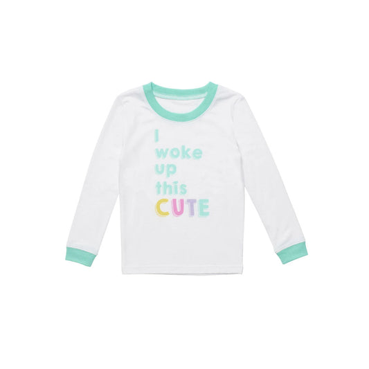 Build-A-Bear Pajama Shop™ "I Woke Up This Cute" PJ Top - Toddler and Youth - US 7962