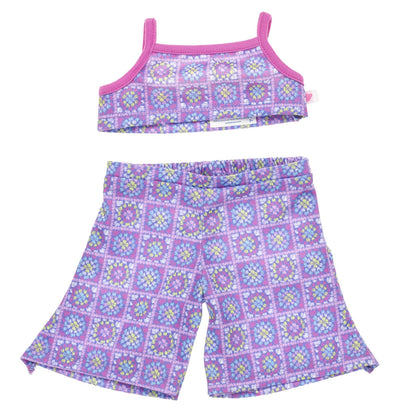 Plush Purple Crochet Jumpsuit Set for Stuffed Animals | Build-A-Bear® - US 7326