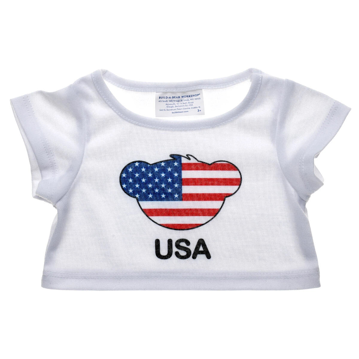 Happy Hugs Teddy Bear USA T-Shirt Gift Set | Build-A-Bear - US 1301