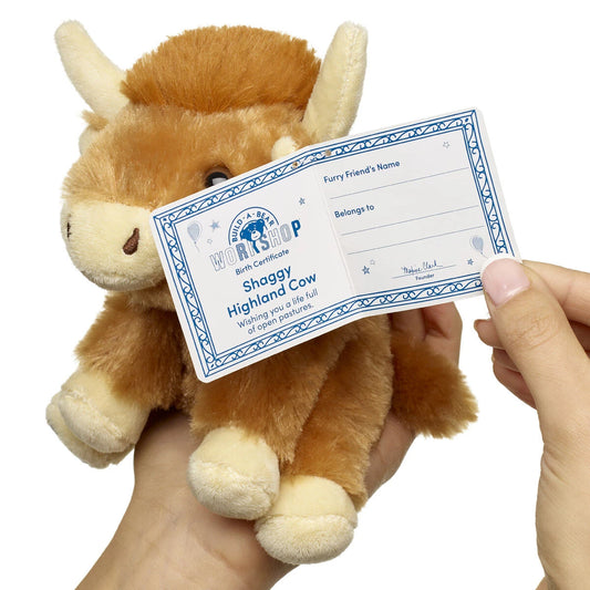 Mini Beans Shaggy Highland Cow Stuffed Animal | Build-A-Bear - US 6873