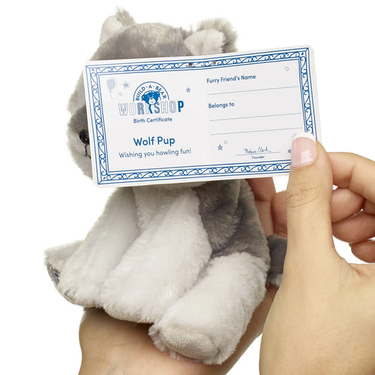 Build-A-Bear Mini Beans Wolf Pup Stuffed Animal | Build-A-Bear® - US 8354