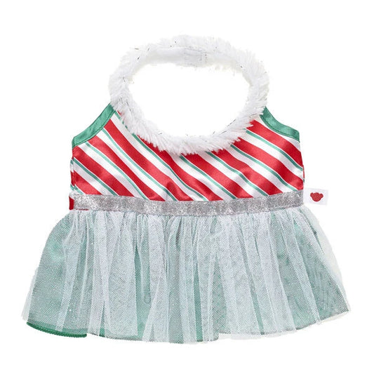 Faux Fur Holiday Dress for Stuffed Animals | Build-A-Bear® - US 4154