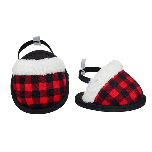 Red Buffalo Check Slippers | Shop Online at Build-A-Bear® - US 1305