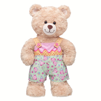 Sanrio Hello Kitty &amp; Friends Strawberry Ice Cream Pochacco Overalls | Build-A-Bear - US 2945