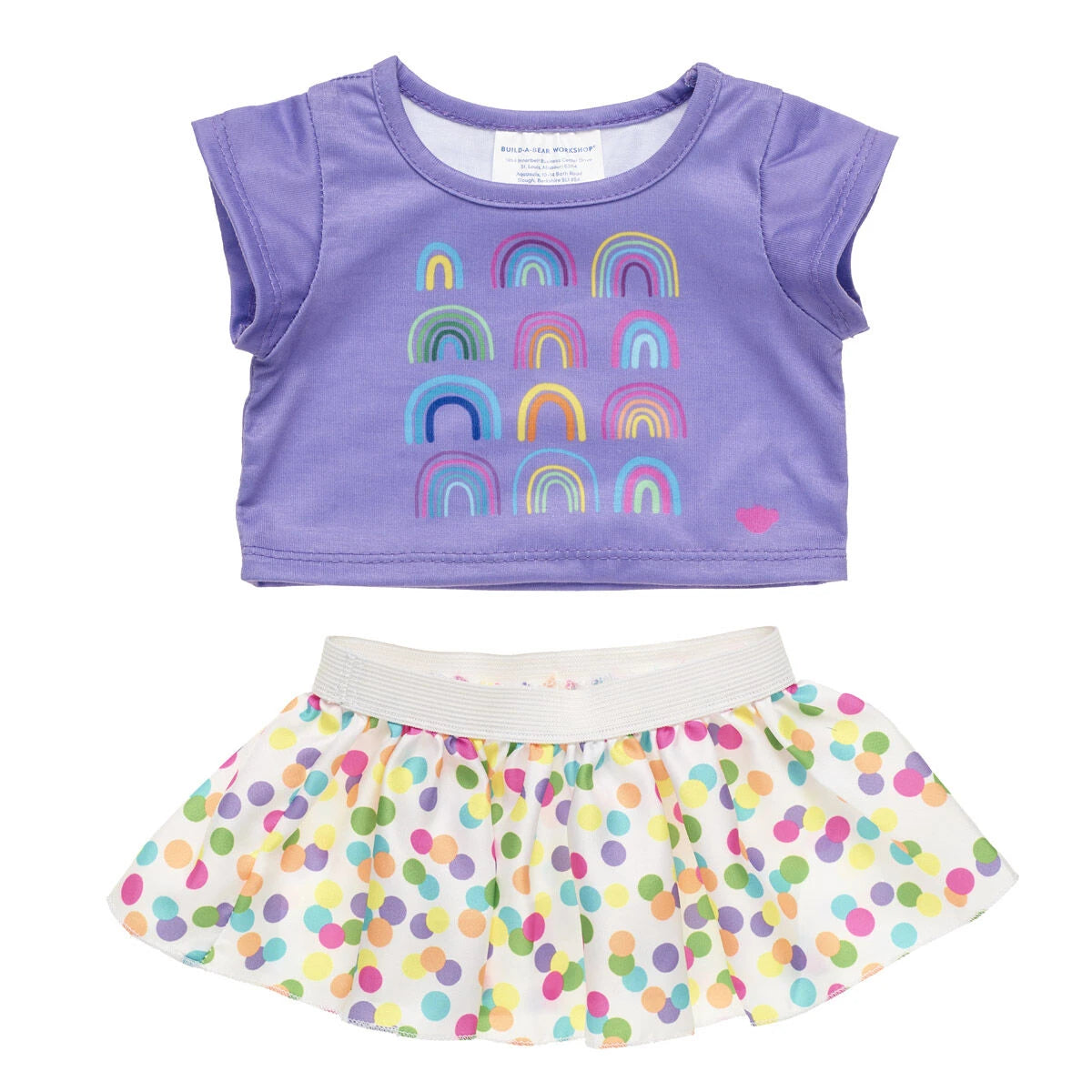 Rainbow Skirt Set 2 pc. for Plush Toys | Build-A-Bear® - US 4335