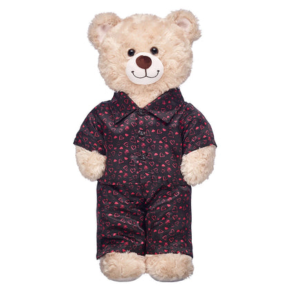 Black Heart Satin Pajamas for Stuffed Animals | Build-A-Bear® - US 8996