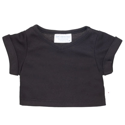 Online Exclusive Black V-Neck T-Shirt | Build-A-Bear - US 7721