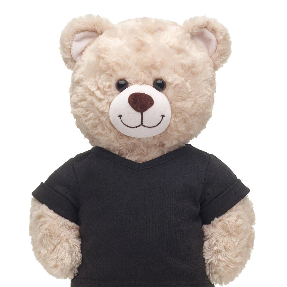 Online Exclusive Black V-Neck T-Shirt | Build-A-Bear - US 3671