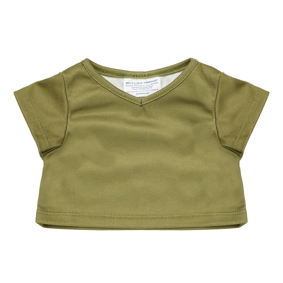 Green V-Neck T-Shirt for Stuffed Animals | Build-A-Bear® - US 7041