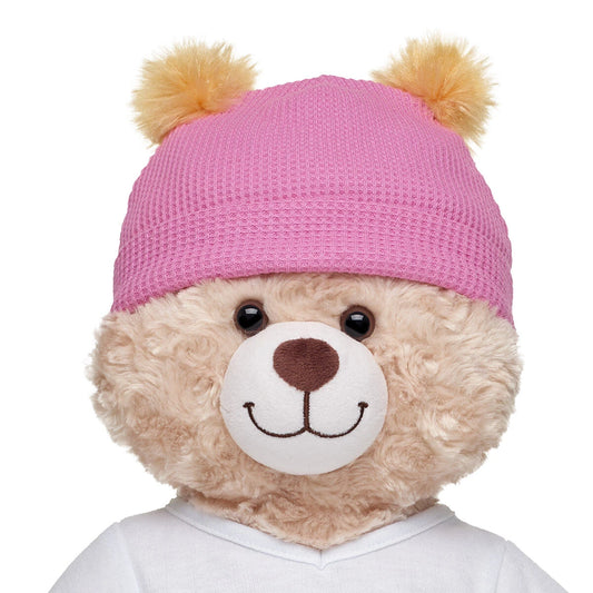 Pink Waffle Knit Beanie | Build-A-Bear - US 2191