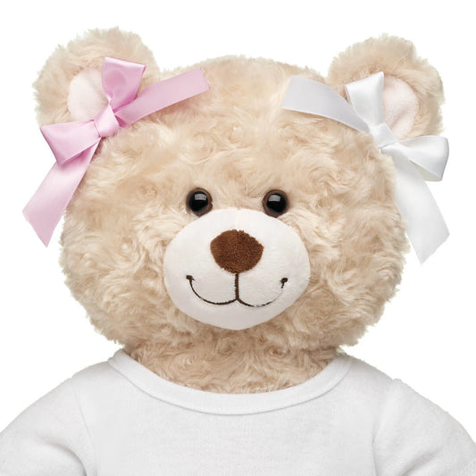 Pink &amp; White Ribbon Bows 4 pc for Plush Toys | Build-A-Bear® - US 4407