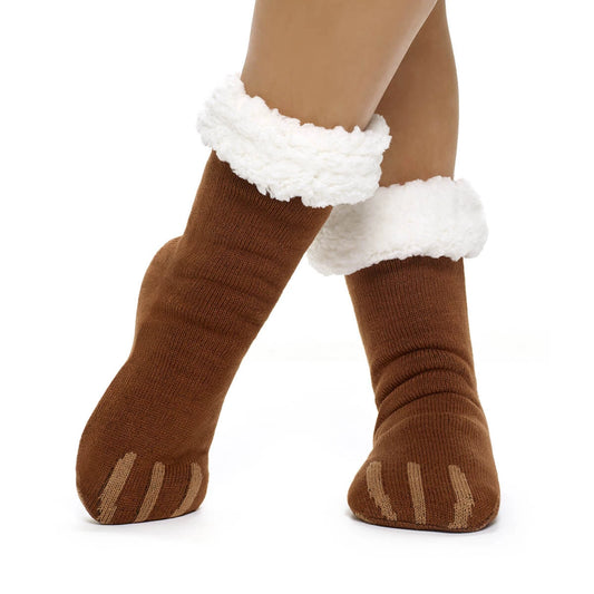 Build-A-Bear Pajama Shop™ Bear Paw Slipper Socks - Toddler, Youth &amp; Adult - US 6937